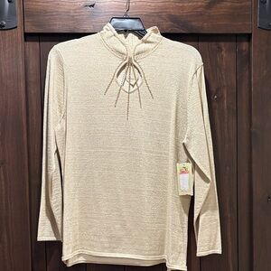 Reba Cream Long Sleeve Women's Top